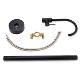 Matt Black Indoor Bathtub Filler Free Standing Mixer Faucet Tap Spout Watermark