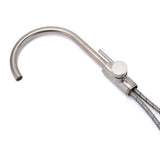 Brushed Nickel Stainless Steel Bathtub Tap Free Standing Faucet Filler Spout Set