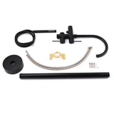 WELS Matt Black Bathtub Filler Free Standing Mixer Faucet Tap Spout HandHeld Set