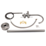 Gun Metal Bathtub Mixer Tap Free Standing Faucet Spout With Handheld Shower Set
