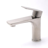 WELS Brushed Nickel Kitchen Laundry Round Basin Mixer Vanity Sink Faucet Tap Set