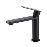 WELS Matt Black Square Short Basin Mixer Vanity Sink Faucet Laundry Spout Tap
