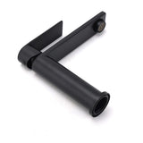 WELS Matt Black Square Short Basin Mixer Vanity Sink Faucet Laundry Spout Tap