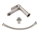 Brushed Nickel Standard Basin Mixer Vanity Sink Faucet Kitchen Laundry Spout Tap