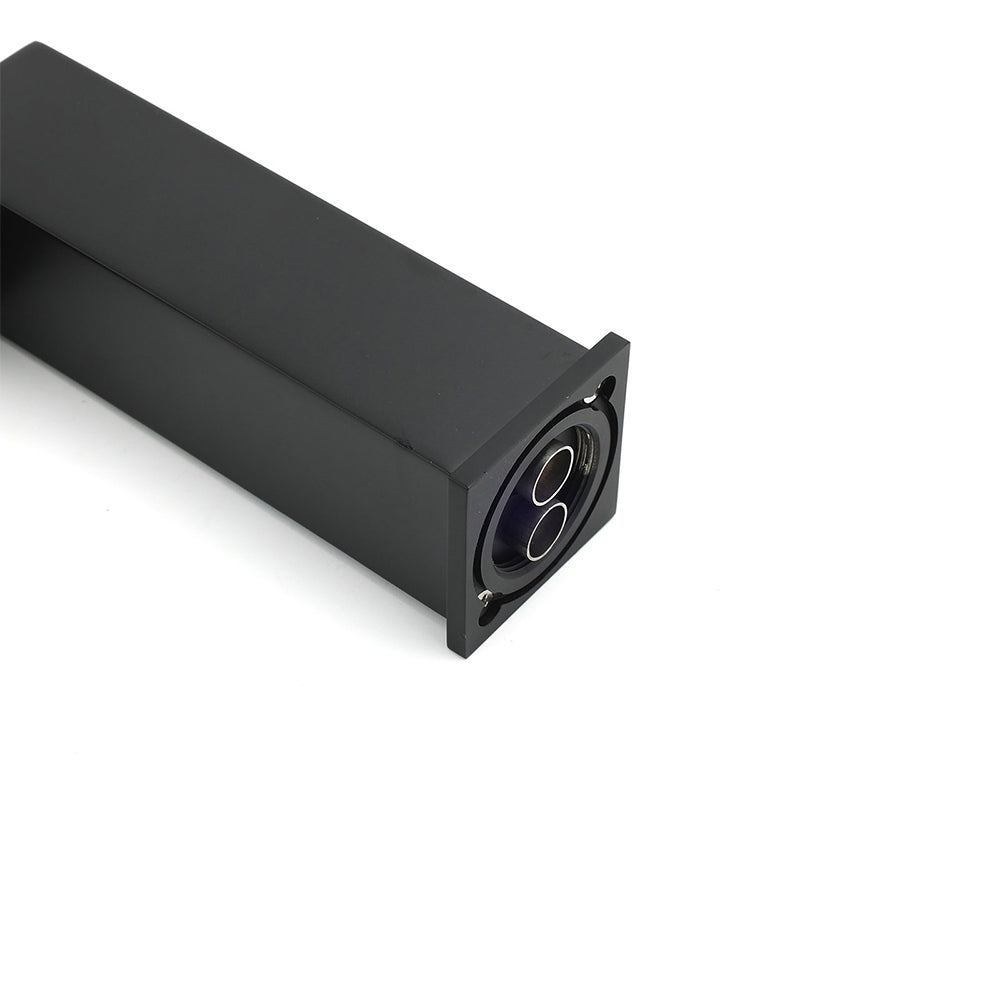 Matt Black Square Basin Counter Flick Mixer Tap Bathroom Vanity Faucet Outlet