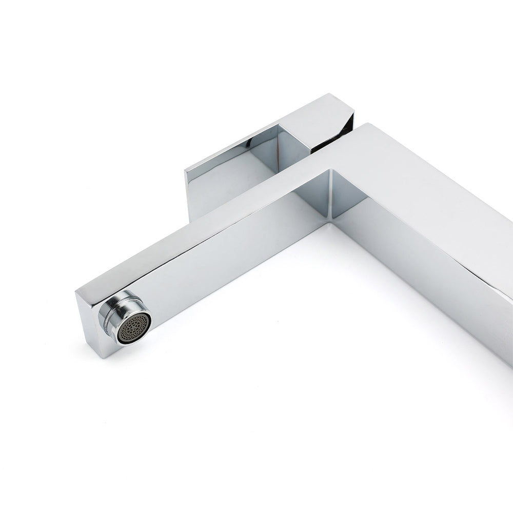 WELS 6L/m Square 310mm Tall Basin Vessel Mixer Faucet Tap Kitchen Laundry Chrome