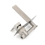 Brushed Nickel Square Wall Mount Basin Mixer Laundry Vanity Tap Spout Faucet Set