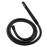 Matt Black Round Dual Shower Set 10" Rain Head Metal Handheld Sliding Rail Arm Twin Taps