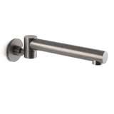 Gun Metal Round Wall Mounted 180 Swivel Bathtub Faucet Water Outlet Vanity Spout