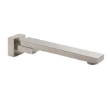 Brushed Nickel Square Stainless Steel Swivel Spout Bathtub Bubble Faucet Outlet