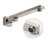 Brushed Nickel Square Stainless Steel Swivel Spout Bathtub Bubble Faucet Outlet