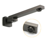 Gun Metal Square Stainless Steel 180 Swivel Bathtub Faucet Water Outlet Spout