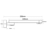 Gun Metal Square Stainless Steel 180 Swivel Bathtub Faucet Water Outlet Spout