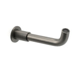 Gun Metal Grey Round Bathtub Spout Basin Curve Faucet Bubble Water Outlet 304SUS