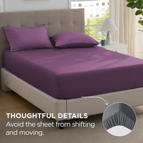 Purple fade resistant, 16inch, 2 piece, double size.
