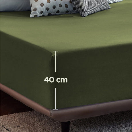 Green fade resistant, 16inch, 2 piece, single size.