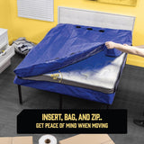 Mattress Bag Mattresses Protector Plastic Moving Storage Dust Cover Carry Bed Waterproof Zipper Packing Reusable Disposal, Extra Thick Heavy Duty, with Handles(Queen）