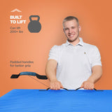 Waterproof Mattress Bag Mattresses Protector Plastic Moving Storage Dust Cover Carry Bed Zipper Packing Reusable Disposal, Extra Thick Heavy Duty, with 8 Handles(Queen)