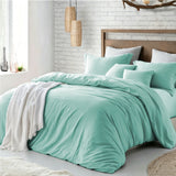 Hotel Soft Microfiber Duvet Cover Set-2000TC Quilt Cover Set & Pillowcases -1 Donna Cover Zipper Closure & 1 x Pillowcases-Breathable Bedding - Wrinkle, Fade, Stain Resistant(Ice Blue,King)