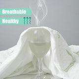 Waterproof Mattress Protector,Breathable Mattress Cover,3D Air Fabric Cooling Bed Pad Cover, Deep Pocket 40cm(Double,Green)