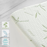 Waterproof Mattress Protector,Breathable Mattress Cover,3D Air Fabric Cooling Bed Pad Cover, Deep Pocket 40cm(King Single,Green)