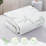 Waterproof Mattress Protector,Breathable Mattress Cover,3D Air Fabric Cooling Bed Pad Cover, Deep Pocket 40cm(Queen,Green)