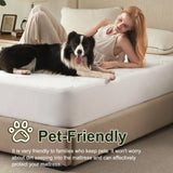 100% Waterproof Single Mattress Protector, Breathable Mattress Cover Single Size Bed, 3D Air Fabric Cooling Bed Pad Cover, Deep Pocket 40cm