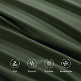 Hotel Quality Fitted Sheet - 1 Piece Fitted Sheet  -Breathable Bedding - Wrinkle, Fade, Stain Resistant- 16inch/40cm Deep Pocket Fitted Bed Sheet-Wrinkle and Fade Resistant,(Olive green,Super King)