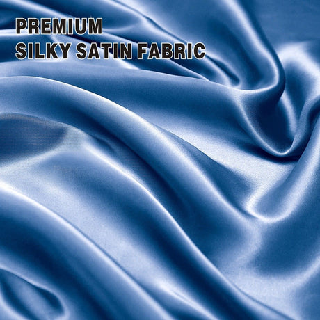 Silk fitted flat sheet, wrinkle resistant.