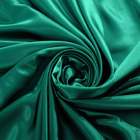 Green silk fitted flat sheet, lightweight.