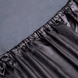 Art Silk Satin Sheet Set Hotel 4 Pieces Fitted/Flat Sheet Bedding Set-Luxury Soft Silky Sheets for Hair and Skin, Similar to Silk Bed Sheets Set 4 Pieces(Super King,Black)