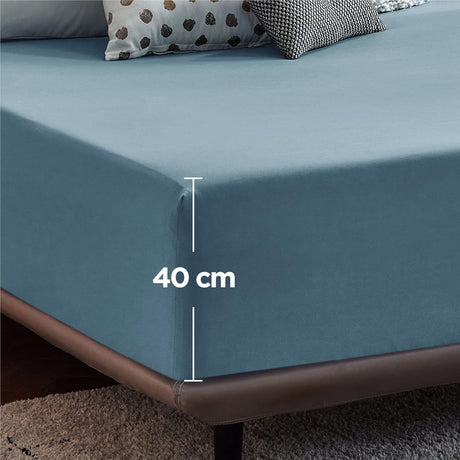 Fade resistant, 16inch, 2 piece, queen size.