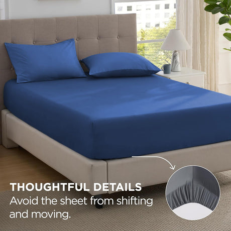Blue fade resistant, 16inch, 2 piece, super king size.