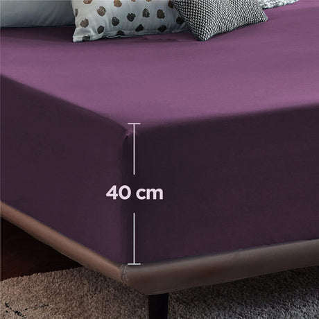 Purple fade resistant, 16inch, 2 piece, super king size.