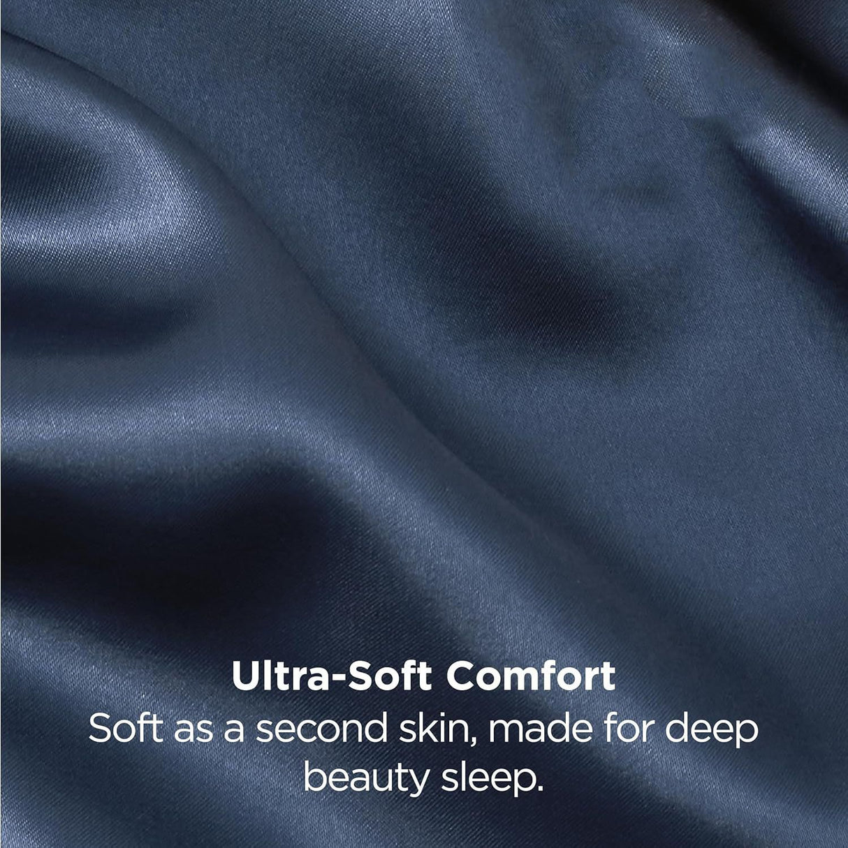 Silk Pillowcase for Hair and Skin Mulberry Silk Pillowcase Soft Breathable Smooth Both Sided Natural Silk Pillowcase with Envelope pocket Beauty Sleep Silk Pillow Case for Gift (2 Pack, Standard, Navy)