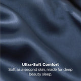 Silk Pillowcase for Hair and Skin Mulberry Silk Pillowcase Soft Breathable Smooth Both Sided Natural Silk Pillowcase with Envelope pocket Beauty Sleep Silk Pillow Case for Gift (2 Pack, Standard, Navy)