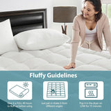 1000GSM Mattress Topper Viscose Derived from Bamboo, Thick Pillowtop Fitted Mattress Cover with 45cm Deep Skirt - Machine Washable Hypoallergenic（Single,Black）