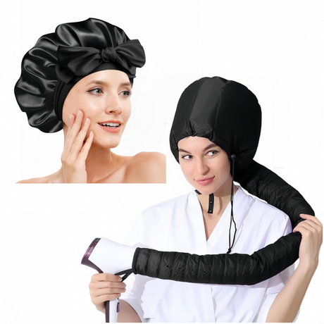 Hooded Sleep silk hair styling, lightweight.