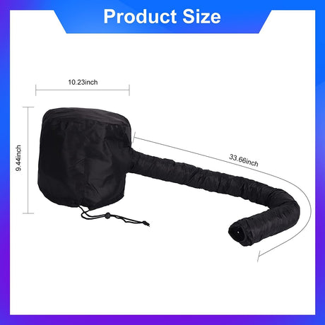 Hooded Sleep silk hair styling, lightweight.