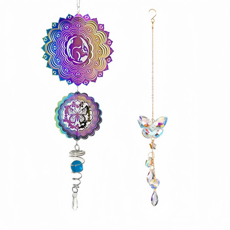 Stainless steel hanging garden ornaments, lightweight.