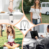 Mobile Phone Lanyard Data Line 2 in 1,PD65W Fast Charging USB-C Data Transfer Cord,Wire Equipped Lock Buckle,Crossbody Phone Wrist Strap Set