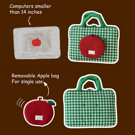 Multi-Compartment Carrying laptop sleeve.