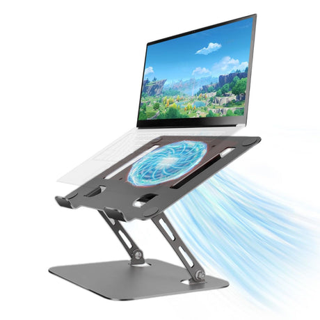 Adjustable laptop stand.