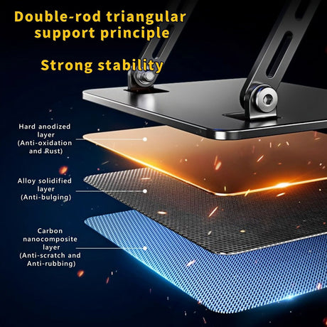 Adjustable laptop stand.