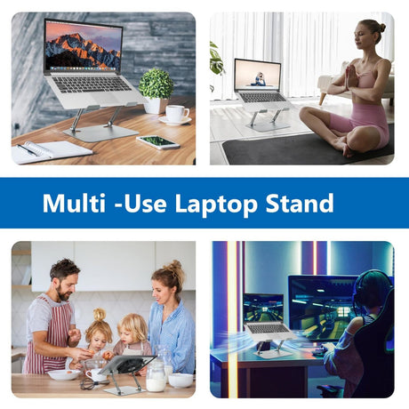 Adjustable laptop stand.
