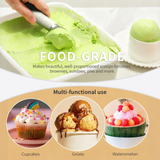 Heated Ice Cream Scoop, Rechargeable Electric Warming Scooper, Heats to for Hard Ice Cream, Waterproof, Easy for Seniors & Kids (White，17.8*4.3cm)