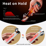 Heated Ice Cream Scoop, Rechargeable Electric Warming Scooper, Heats to for Hard Ice Cream, Waterproof, Easy for Seniors & Kids (White，17.8*4.3cm)
