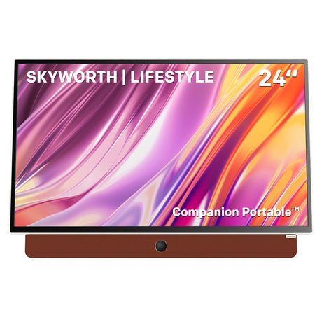 SKYWORTH portable LED, 12V, with a carry handle.