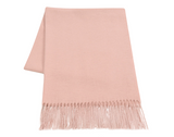 Paddington scarf, fine merino wool blend, blush