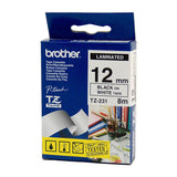 BROTHER TZe labelling tape, model TZe231.